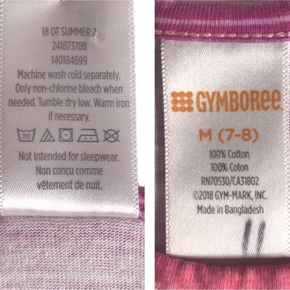 2 GAP Gymboree Pink Cotton Dress Bundle Girl Size M L Cotton Casual Beach Ombré - Picture 7 of 12